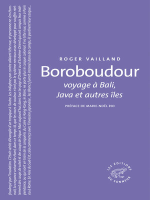 cover image of Boroboudour voyage à Bali, Java et autres îles